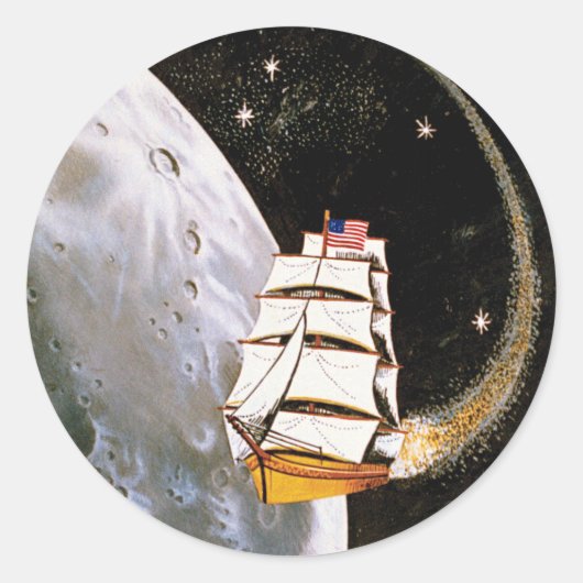 Apollo 12 Mission Patch Logo Ronde Sticker (Voorkant)