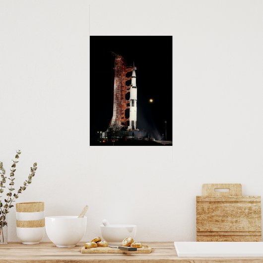 Apollo 12 over de lanceringspad poster (Keuken)
