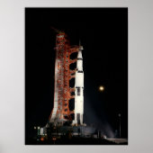 Apollo 12 over de lanceringspad poster (Voorkant)