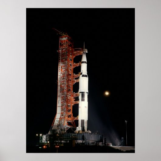 Apollo 12 over de lanceringspad poster (Voorkant)
