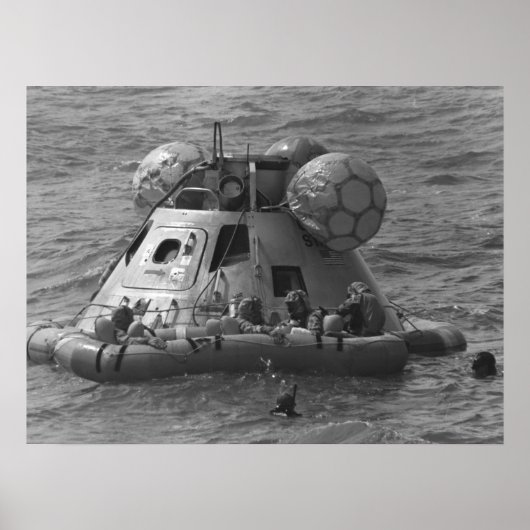 Apollo 12 Splashdown & Recovery Poster (Voorkant)