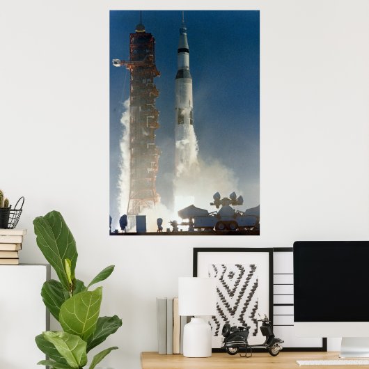 Apollo 12 Start Poster (Thuiskantoor)