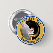 Apollo 12: Terug naar de maan! Ronde Button 5,7 Cm (Voorkant /achterkant)