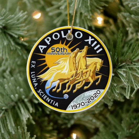 Apollo 13 50e Jubileum 1970 - 2020 Keramisch Ornament (Boom)
