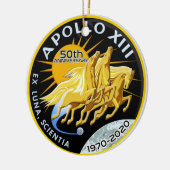 Apollo 13 50e Jubileum 1970 - 2020 Keramisch Ornament (Links)