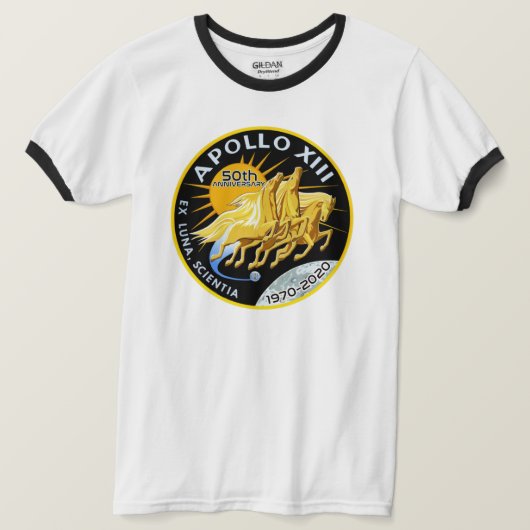 Apollo 13 50e Jubileum 1970 - 2020 T-shirt (Design voorkant)