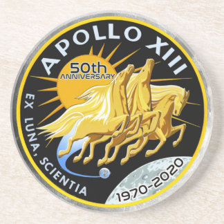 Apollo 13 50e Jubileum 1970 - 2020 Zandsteen Onderzetter
