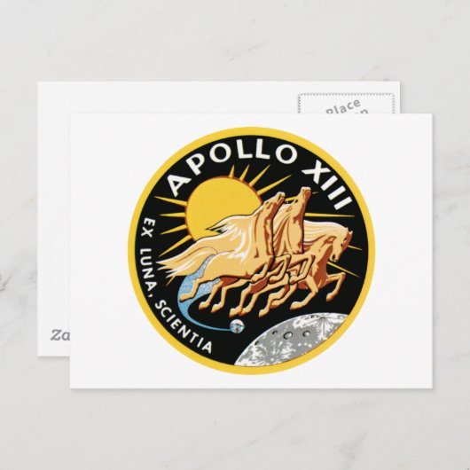 Apollo 13 briefkaart (Voorkant / Achterkant)