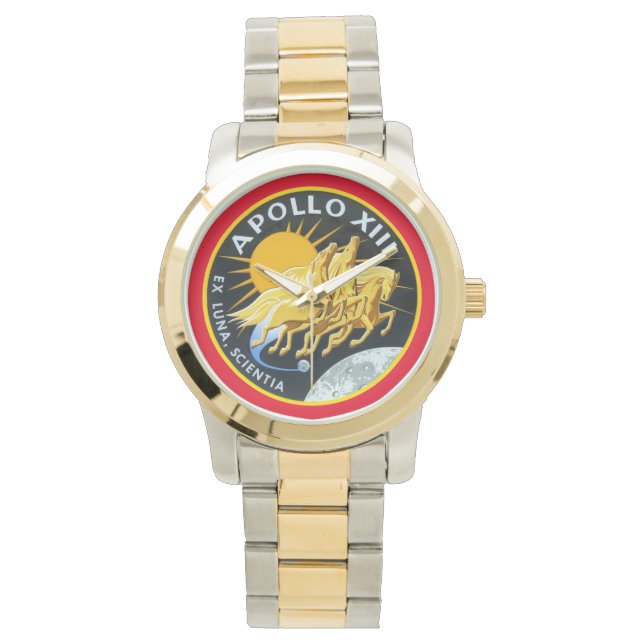 Apollo 13-insignia horloge (Voorkant)