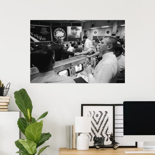 Apollo 13 Mission Operations Control Room Poster (Thuiskantoor)