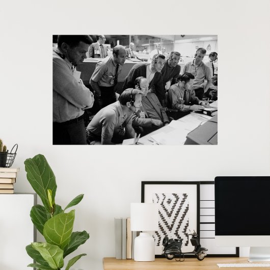 Apollo 13 Mission Operations Control Room Poster (Thuiskantoor)