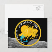 Apollo 13 NASA Missiepatch Logo Briefkaart (Voorkant / Achterkant)