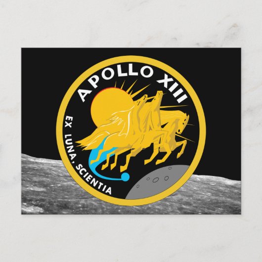 Apollo 13 NASA Missiepatch Logo Briefkaart (Voorkant)