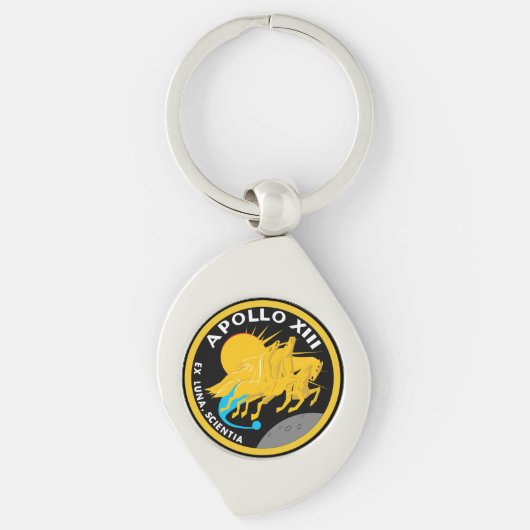 Apollo 13 NASA Missiepatch Logo Sleutelhanger (Voorkant)