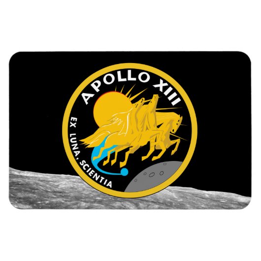 Apollo 13 NASA-missiepatchlogo Magneet (Horizontaal)