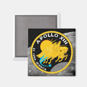 Apollo 13 NASA-missiepatchlogo Magneet (Voorkant / Achterkant)