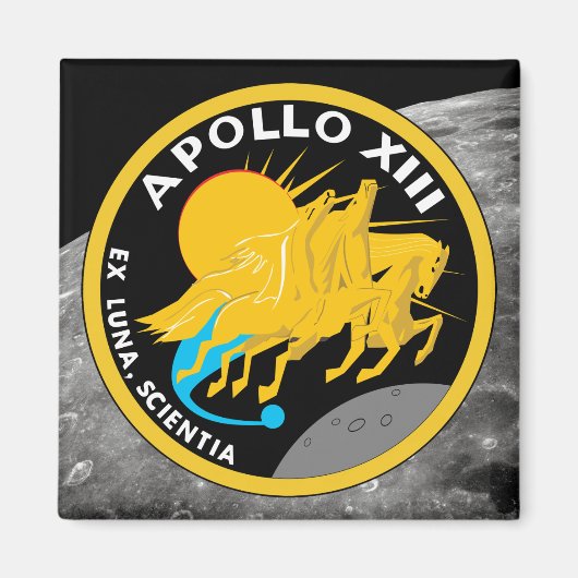 Apollo 13 NASA-missiepatchlogo Magneet (Voorkant)