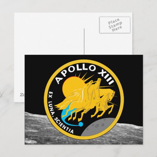 Apollo 13 NASA Mission Patch Logo Briefkaart (Voorkant / Achterkant)