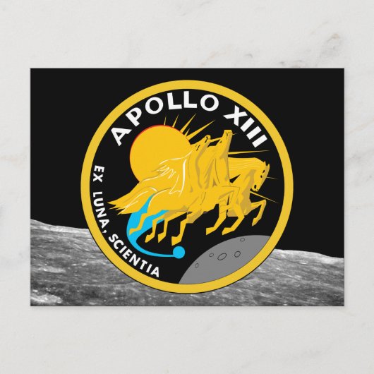 Apollo 13 NASA Mission Patch Logo Briefkaart (Voorkant)