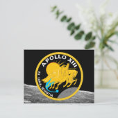 Apollo 13 NASA Mission Patch Logo Briefkaart (Staand voorkant)