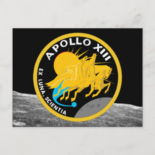 Apollo 13 NASA Mission Patch Logo Briefkaart