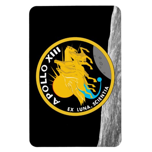 Apollo 13 NASA Mission Patch Logo Magneet (Verticaal)