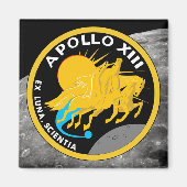 Apollo 13 NASA Mission Patch Logo Magneet (Voorkant)