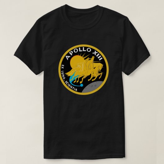 Apollo 13 NASA Mission Patch Logo T-shirt (Design voorkant)