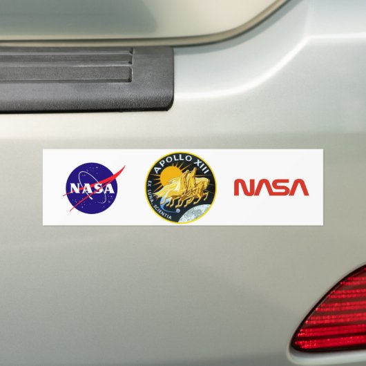 Apollo 13: Overleving Bumpersticker (Op auto)