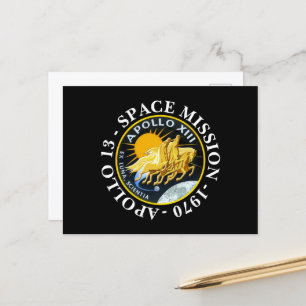 Apollo 13 Space Mission 1970 Insignia Briefkaart