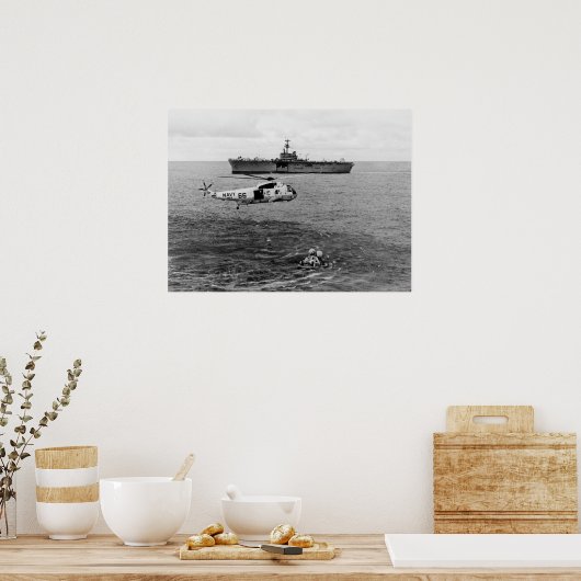 Apollo 13 Splashdown & Recovery Poster (Keuken)