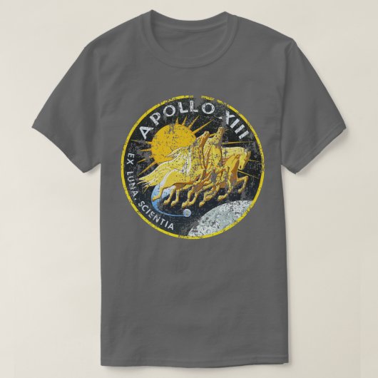 Apollo 13 XIII Missie noodlijdend T-shirt (Design voorkant)