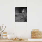 Apollo 14 Astronaut op de maan Poster (Keuken)