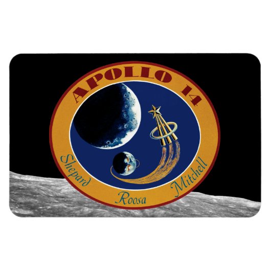 Apollo 14 NASA-missiepatchlogo Magneet (Horizontaal)