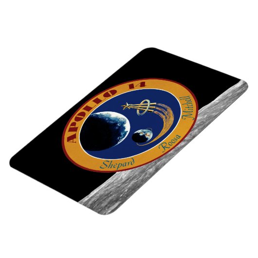 Apollo 14 NASA Mission Patch Logo Magneet (Linkerzijde)