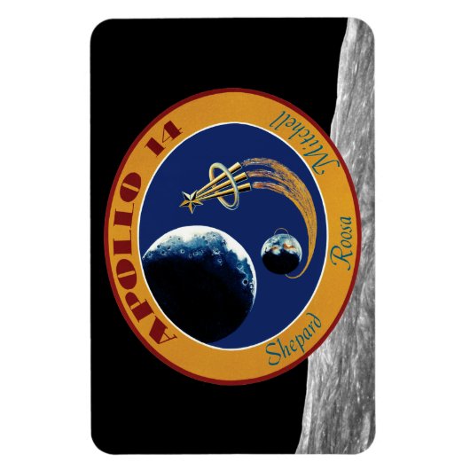 Apollo 14 NASA Mission Patch Logo Magneet (Verticaal)
