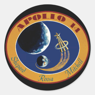 Apollo 14 NASA Mission Patch Logo Ronde Sticker