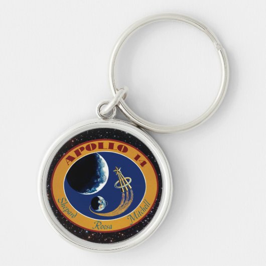 Apollo 14 NASA Mission Patch Logo Sleutelhanger (Voorkant)