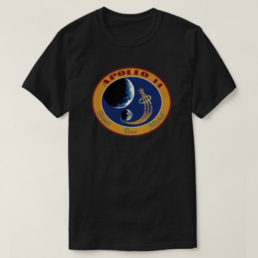 Apollo 14 NASA Mission Patch Logo T-shirt (Design voorkant)