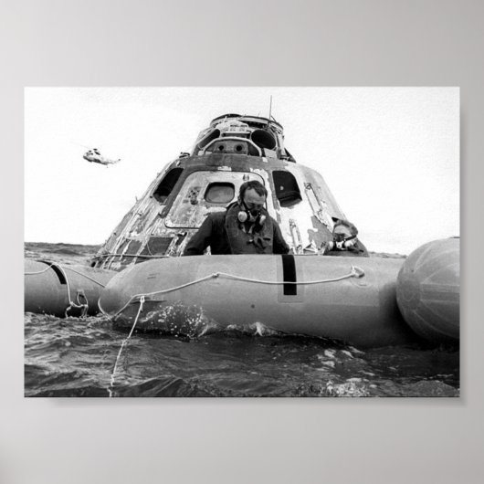 Apollo 14 Splashdown & Recovery Poster (Voorkant)