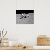 Apollo 15 Astronaut & Lunar Roving Vehicle Poster (Keuken)