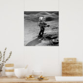 Apollo 15 Astronaut op de maan Poster (Keuken)