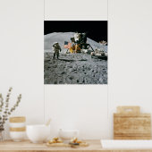 Apollo 15 Flag Rover LM Irwin Poster (Keuken)