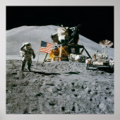 Apollo 15 Flag Rover LM Irwin Poster (Voorkant)