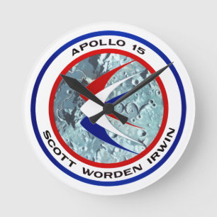 Apollo 15-insignia ronde klok