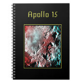 Apollo 15 Landing Site Anaglyph iPad Pro Hoesje Notitieboek (Voorkant)