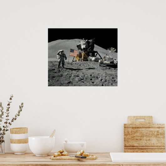 Apollo 15 Lunar Landing Site Poster (Keuken)