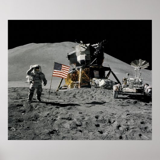 Apollo 15 Lunar Landing Site Poster (Voorkant)