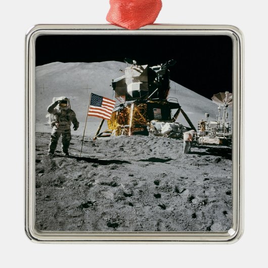 Apollo 15 Lunar Module Moon Landing 1971 Nasa Metalen Ornament (Voorkant)