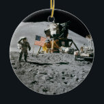 Apollo 15 Lunar Module Moon Landing Nasa 1971 Keramisch Ornament<br><div class="desc">Moon Landing Apollo 15 Lunar Module Nasa 1971 Elegant Circle Ceramic Ornament.</div>